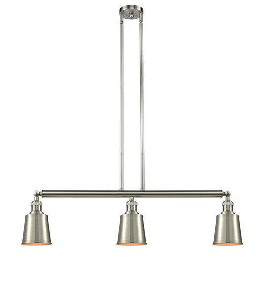 Innovations - 213-SN-M9-SN - Three Light Island Pendant - Franklin Restoration - Brushed Satin Nickel