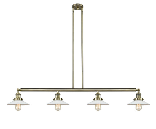 Innovations - 214-AB-G1 - Four Light Island Pendant - Franklin Restoration - Antique Brass