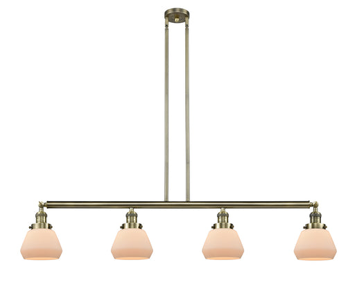 Innovations - 214-AB-G171 - Four Light Island Pendant - Franklin Restoration - Antique Brass