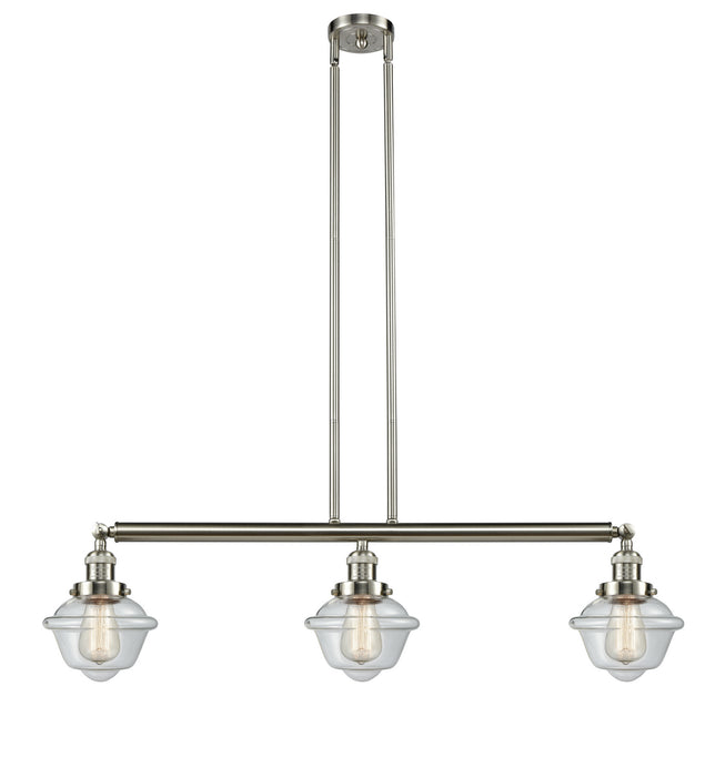 Innovations - 213-SN-G532 - Three Light Island Pendant - Franklin Restoration - Brushed Satin Nickel