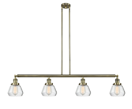 Innovations - 214-AB-G172 - Four Light Island Pendant - Franklin Restoration - Antique Brass