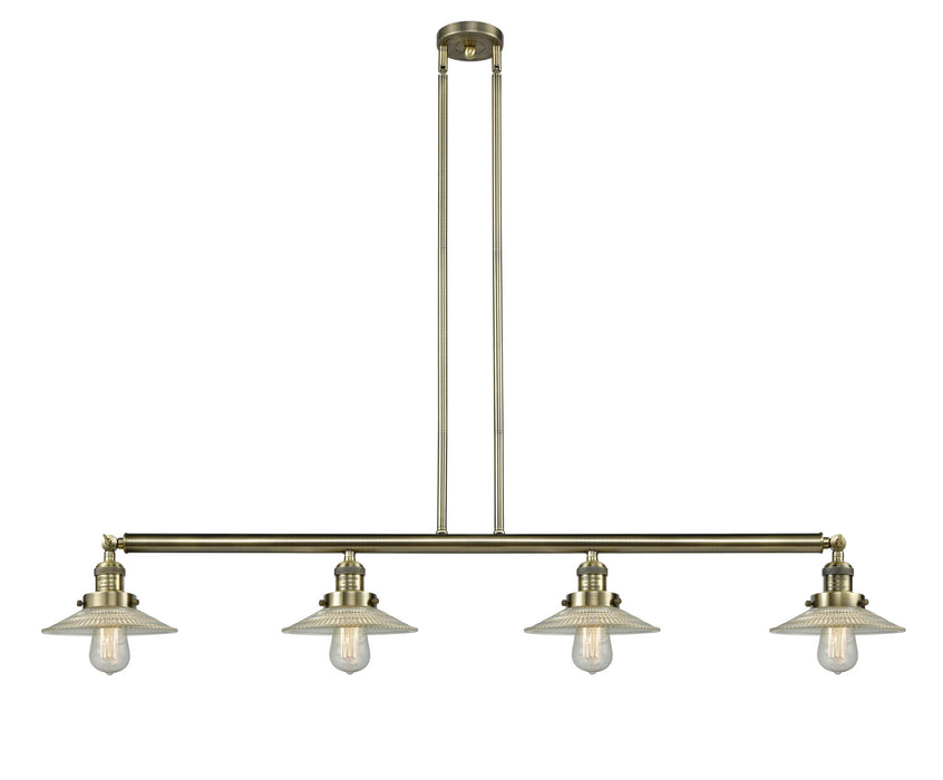 Innovations - 214-AB-G2 - Four Light Island Pendant - Franklin Restoration - Antique Brass