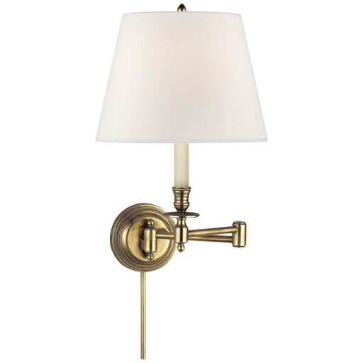 Visual Comfort - S 2010HAB-L - One Light Swing Arm Wall Sconce - Candle Stick - Hand-Rubbed Antique Brass