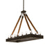 Meyda Tiffany - 247606 - 16 Light Pendant - Quadrato - Wrought Iron