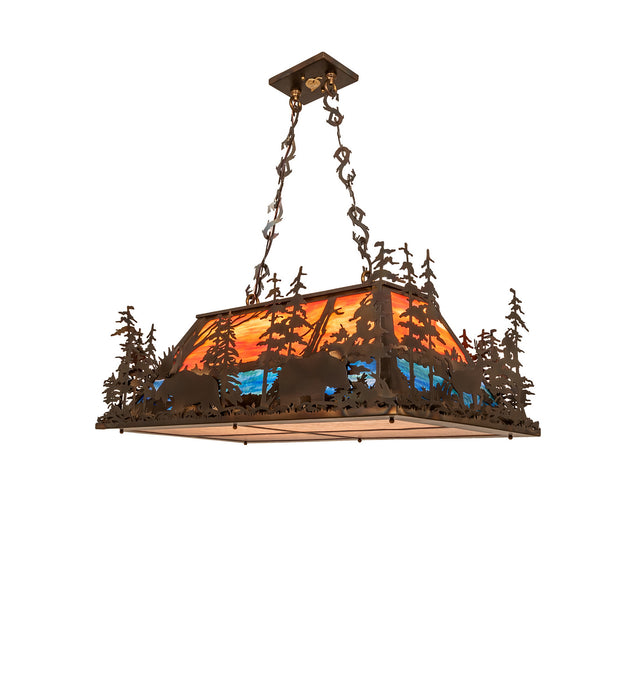 Meyda Tiffany - 247796 - Six Light Pendant - Antique Copper,Burnished