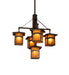 Meyda Tiffany - 248516 - Five Light Chandelier - Seneca - Craftsman Brown