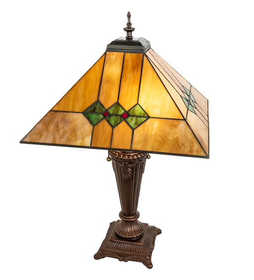Meyda Tiffany - 253025 - Two Light Table Lamp - Martini Mission - Mahogany Bronze