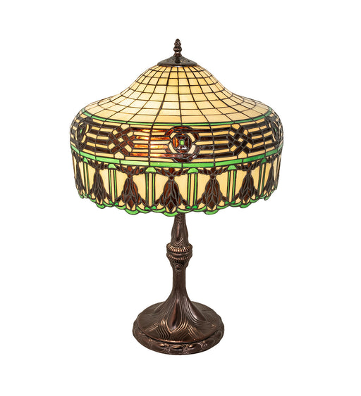 Meyda Tiffany - 253398 - Two Light Table Lamp - Gorham - Mahogany Bronze