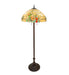 Meyda Tiffany - 253416 - Three Light Floor Lamp - Duffner & Kimberly Hollyhock - Mahogany Bronze