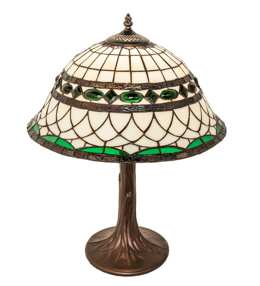 Meyda Tiffany - 253627 - One Light Table Lamp - Tiffany Roman - Mahogany Bronze