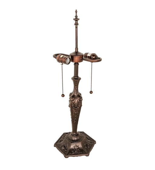 Meyda Tiffany - 98670 - Two Light Table Base - Lion Head - Mahogany Bronze