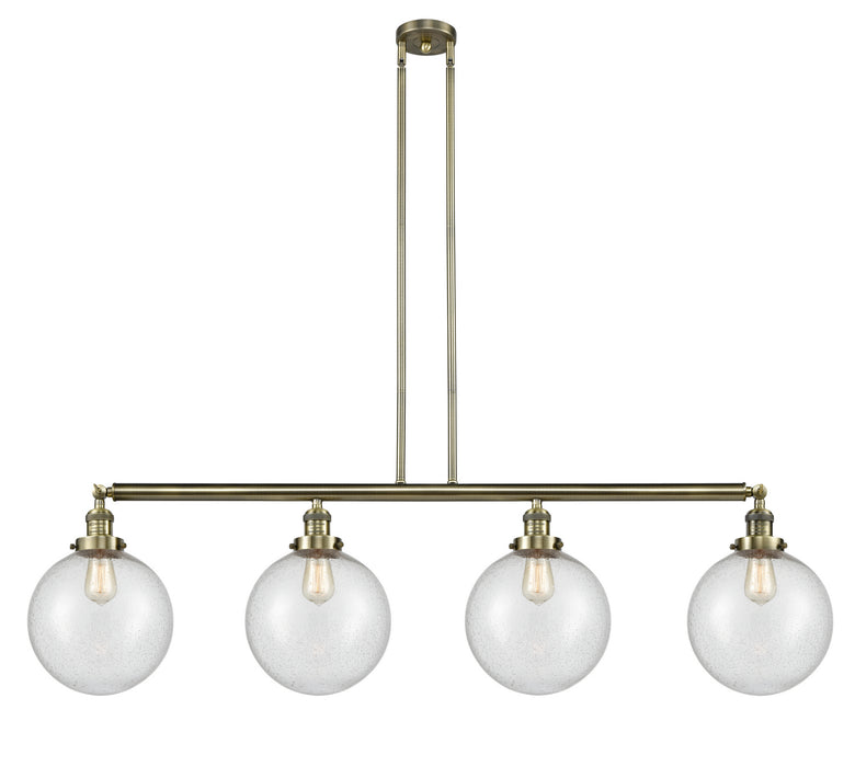 Innovations - 214-AB-G204-10-LED - LED Island Pendant - Franklin Restoration - Antique Brass