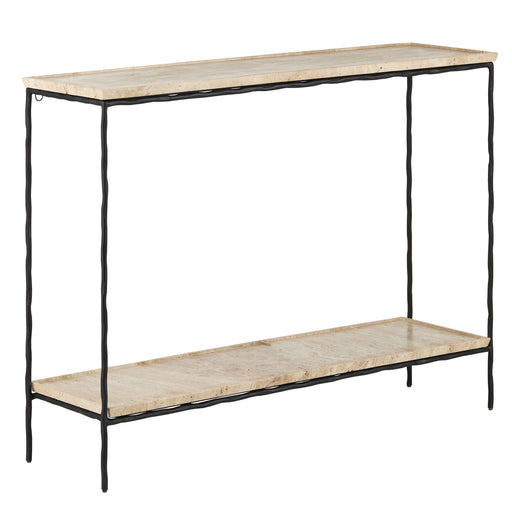 Currey and Company - 4000-0137 - Console Table - Natural/Black
