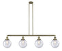 Innovations - 214-AB-G204-8-LED - LED Island Pendant - Franklin Restoration - Antique Brass