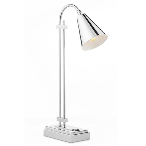 Currey and Company - 6000-0781 - One Light Desk Lamp - Polished Nickel