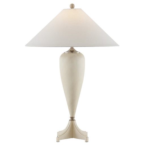 Currey and Company - 6000-0792 - One Light Table Lamp - Whitewash/Polished Nickel