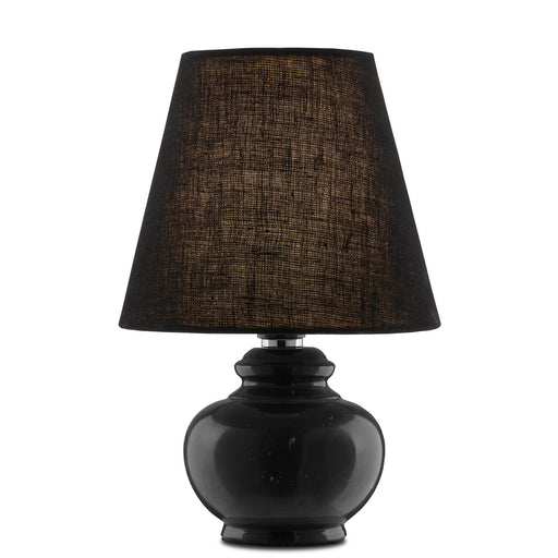 Currey and Company - 6000-0807 - One Light Table Lamp - Black Marquina
