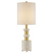 Currey and Company - 6000-0809 - One Light Table Lamp - Beige/Antique Brass