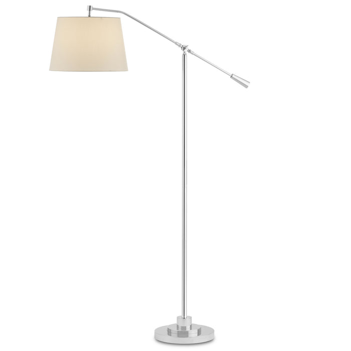 Currey and Company - 8000-0110 - One Light Floor Lamp - Polished Nickel