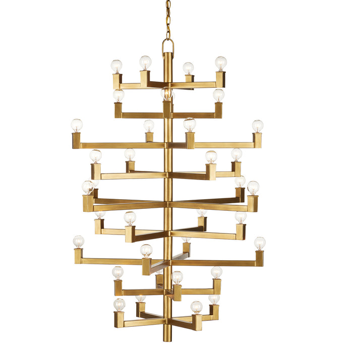 Currey and Company - 9000-0919 - 36 Light Chandelier - Brass