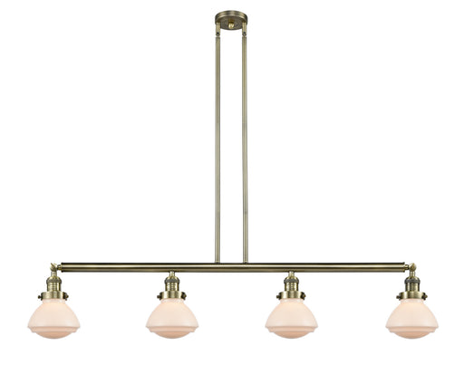 Innovations - 214-AB-G321 - Four Light Island Pendant - Franklin Restoration - Antique Brass