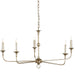 Currey and Company - 9000-0933 - Five Light Chandelier - Champagne