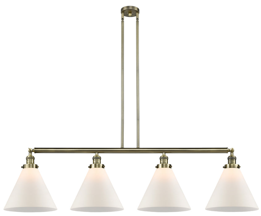 Innovations - 214-AB-G41-L - Four Light Island Pendant - Franklin Restoration - Antique Brass