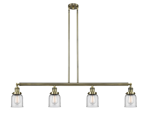 Innovations - 214-AB-G52 - Four Light Island Pendant - Franklin Restoration - Antique Brass