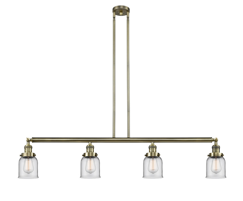 Innovations - 214-AB-G52 - Four Light Island Pendant - Franklin Restoration - Antique Brass