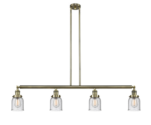 Innovations - 214-AB-G54 - Four Light Island Pendant - Franklin Restoration - Antique Brass