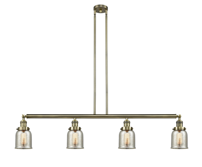 Innovations - 214-AB-G58 - Four Light Island Pendant - Franklin Restoration - Antique Brass