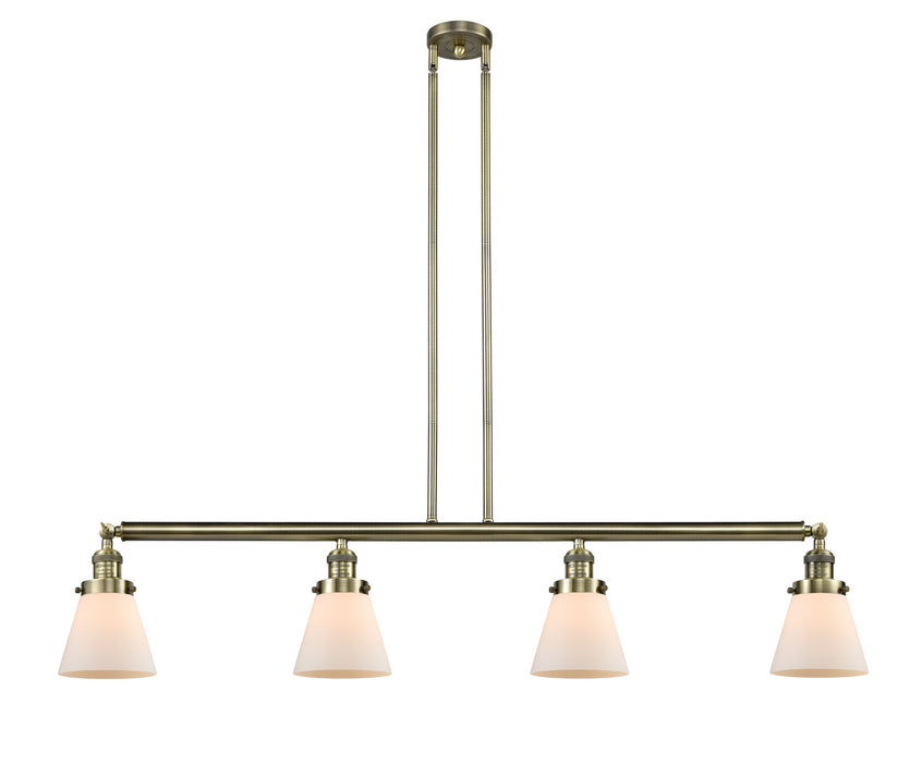 Innovations - 214-AB-G61 - Four Light Island Pendant - Franklin Restoration - Antique Brass