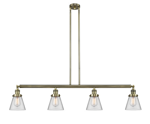 Innovations - 214-AB-G62 - Four Light Island Pendant - Franklin Restoration - Antique Brass