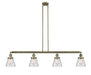 Innovations - 214-AB-G62 - Four Light Island Pendant - Franklin Restoration - Antique Brass