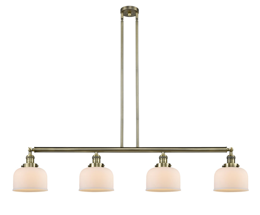 Innovations - 214-AB-G71 - Four Light Island Pendant - Franklin Restoration - Antique Brass