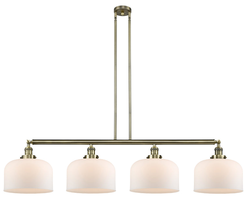 Innovations - 214-AB-G71-L - Four Light Island Pendant - Franklin Restoration - Antique Brass