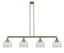 Innovations - 214-AB-G72 - Four Light Island Pendant - Franklin Restoration - Antique Brass