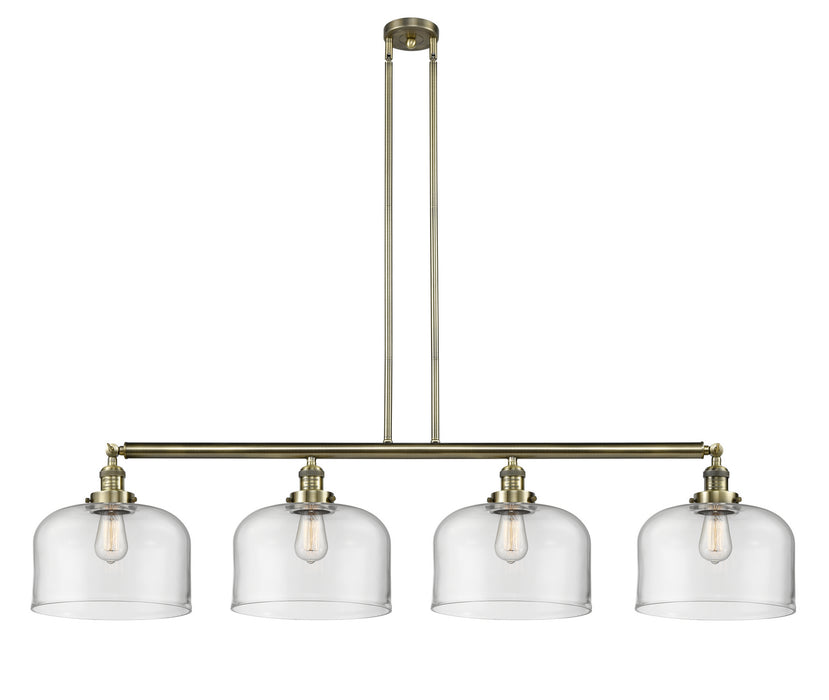 Innovations - 214-AB-G72-L - Four Light Island Pendant - Franklin Restoration - Antique Brass