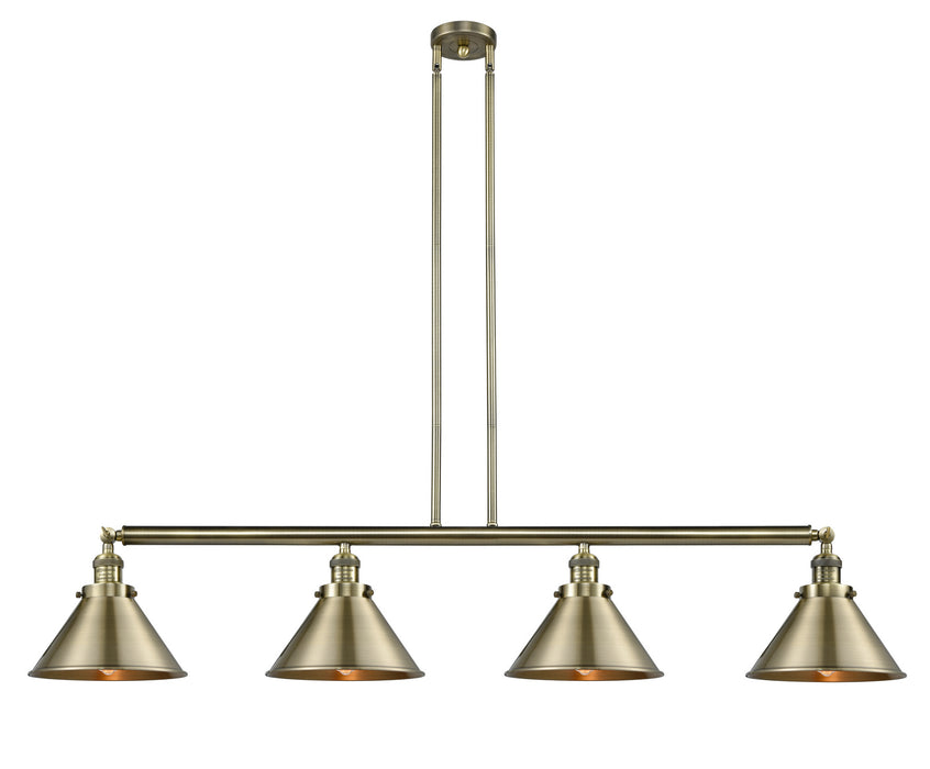 Innovations - 214-AB-M10-AB - Four Light Island Pendant - Franklin Restoration - Antique Brass