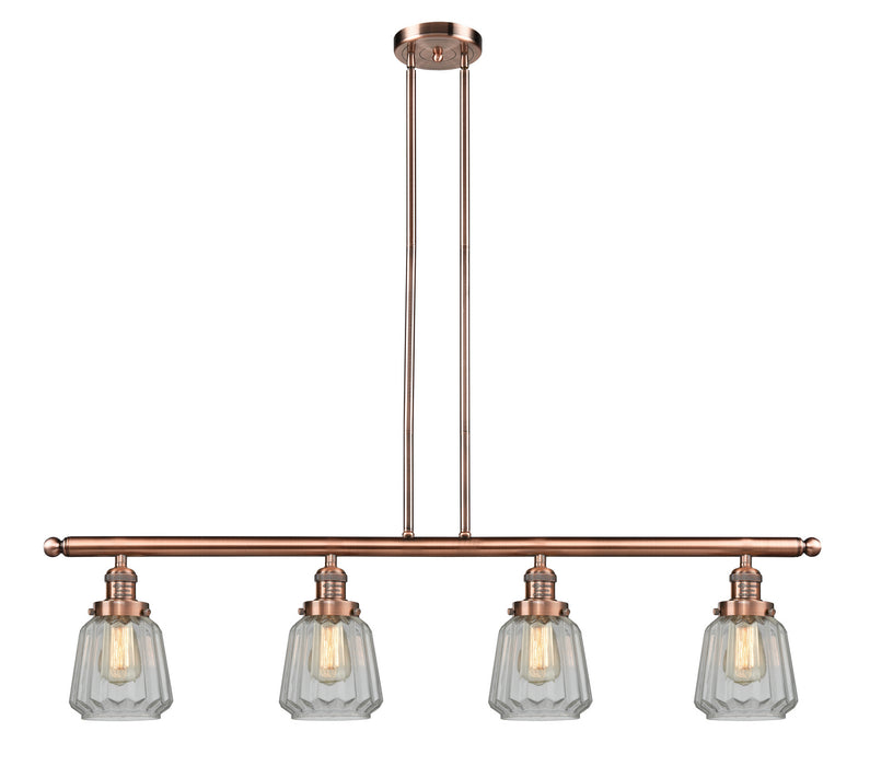 Innovations - 214-AC-G142-LED - LED Island Pendant - Franklin Restoration - Antique Copper