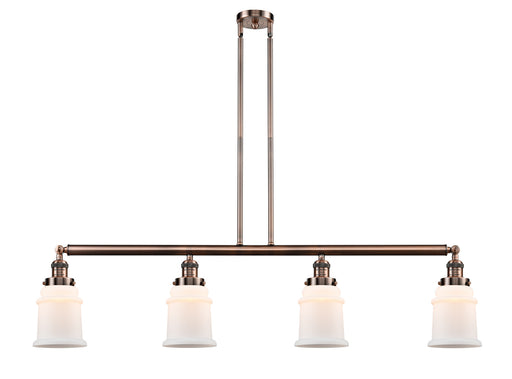 Innovations - 214-AC-G181 - Four Light Island Pendant - Franklin Restoration - Antique Copper