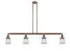 Innovations - 214-AC-G182S - Four Light Island Pendant - Franklin Restoration - Antique Copper