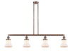 Innovations - 214-AC-G191 - Four Light Island Pendant - Franklin Restoration - Antique Copper