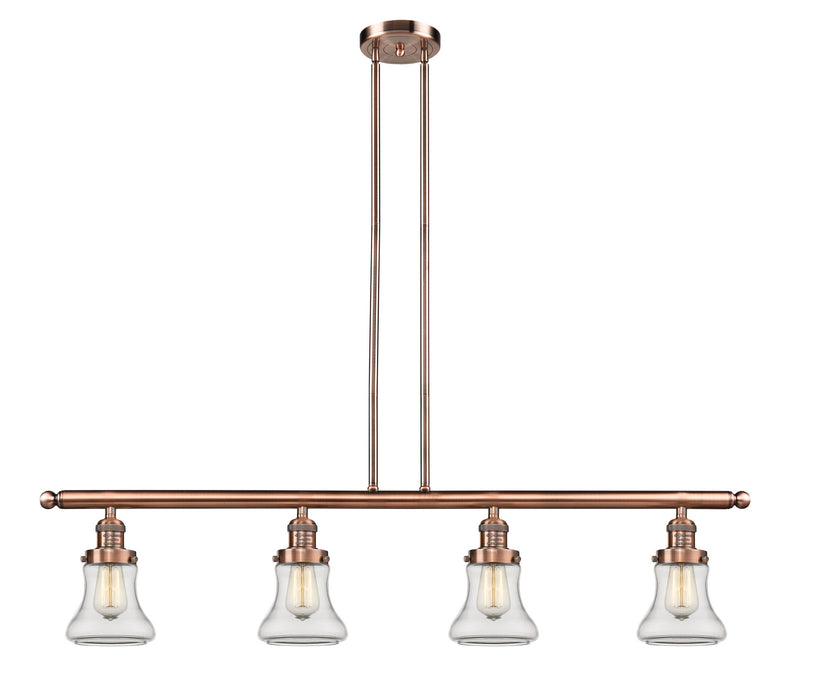 Innovations - 214-AC-G192 - Four Light Island Pendant - Franklin Restoration - Antique Copper