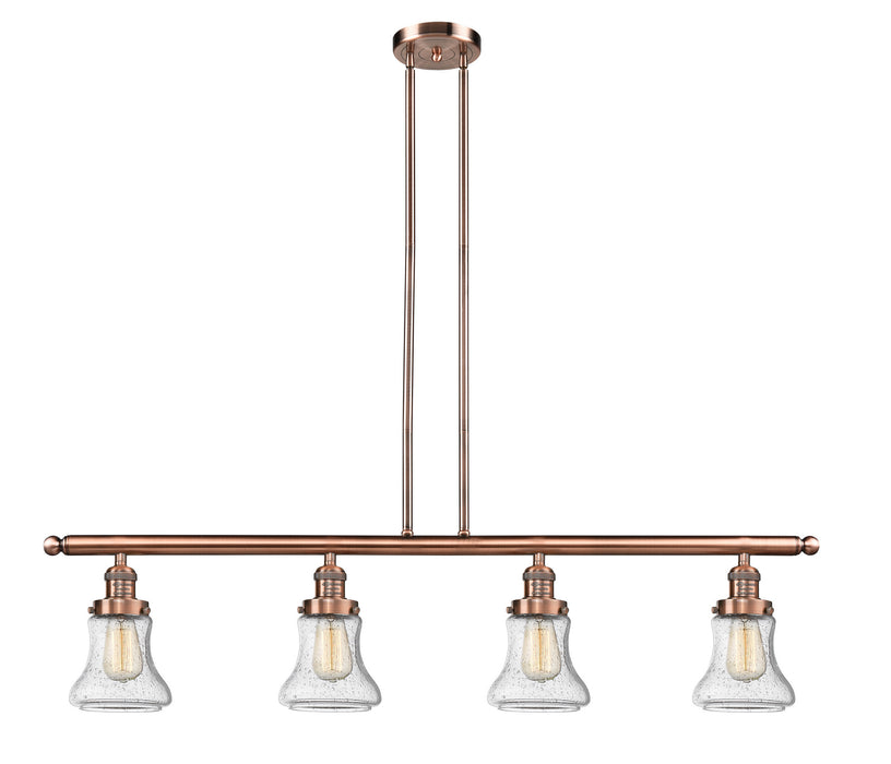 Innovations - 214-AC-G194 - Four Light Island Pendant - Franklin Restoration - Antique Copper