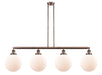 Innovations - 214-AC-G201-10 - Four Light Island Pendant - Franklin Restoration - Antique Copper