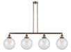 Innovations - 214-AC-G202-10 - Four Light Island Pendant - Franklin Restoration - Antique Copper