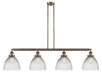 Innovations - 214-AC-G222 - Four Light Island Pendant - Franklin Restoration - Antique Copper