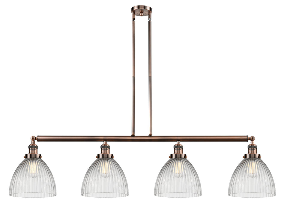 Innovations - 214-AC-G222 - Four Light Island Pendant - Franklin Restoration - Antique Copper