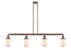 Innovations - 214-AC-G311 - Four Light Island Pendant - Franklin Restoration - Antique Copper